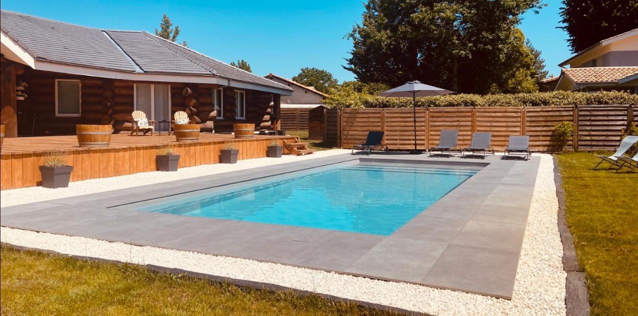 Chalet Montana - Au Cottage Du Medoc - Proche De Bordeaux Saint-Aubin-de-Médoc Eksteriør billede